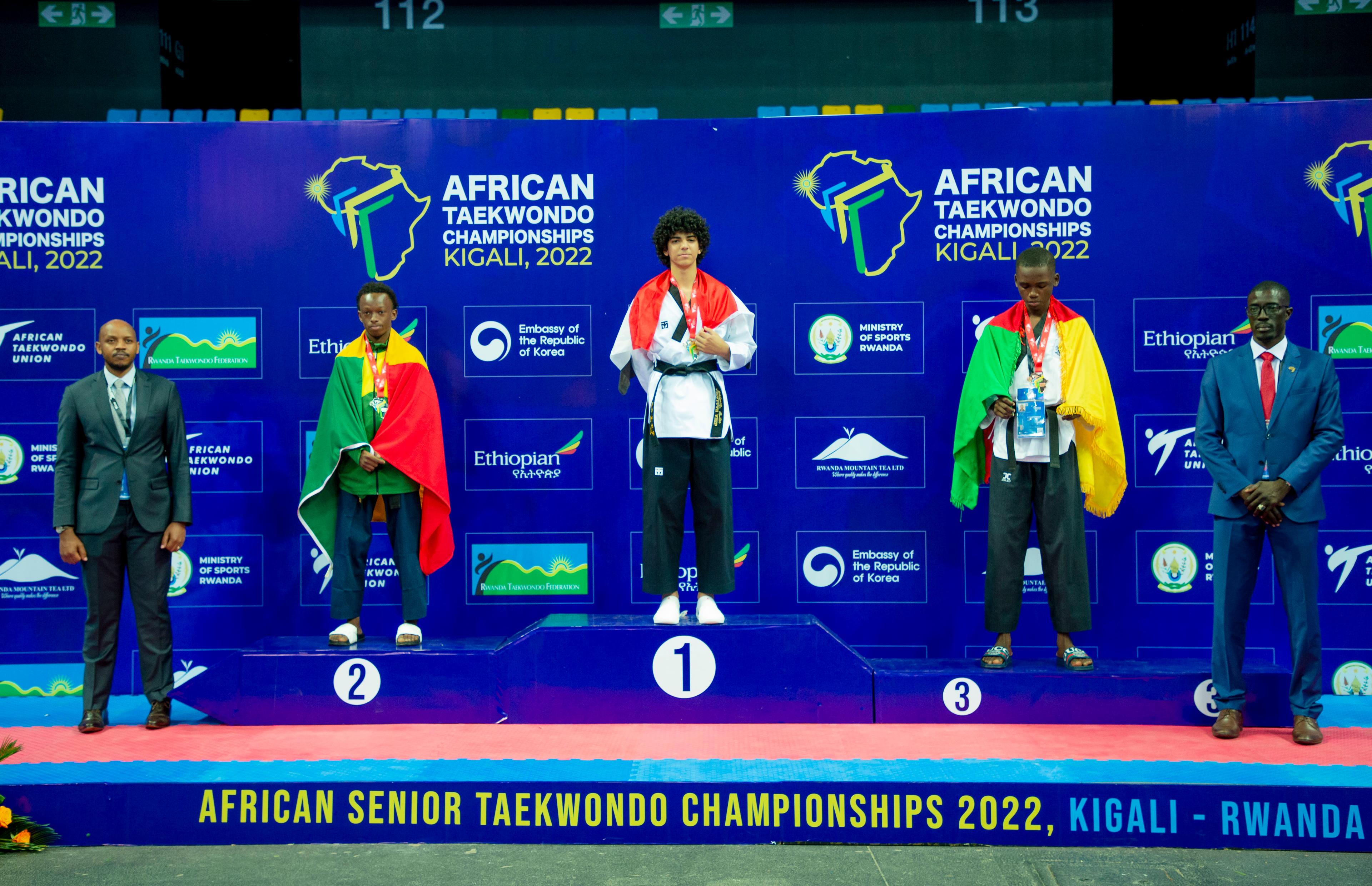 Les premiers médaillés des Championnats d’Afrique de Taekwondo 2022 dans les épreuves de Poomsae. - Image 1