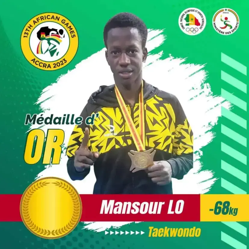 Accra 2023: Mansour Lô décroche l'or